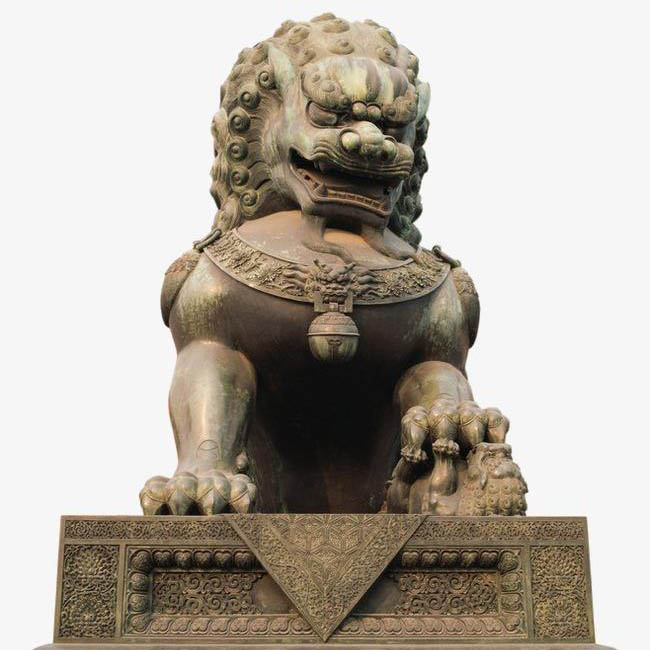 石獅子雕塑-獅子雕像-曲陽(yáng)石獅子-門(mén)口獅子